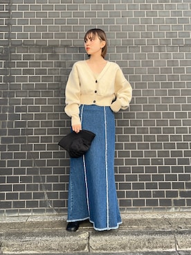 「kbf_ootd」｜「アイテム（その他）」を使った、serikaさん（レディース・153cm）の冬コーディネート