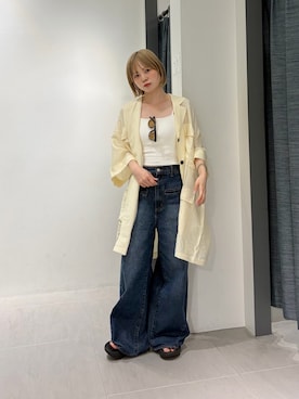 「KBF（ケイビーエフ）のアイテム（パンツ）」を使った、serikaさん（レディース・153cm）の夏コーディネート