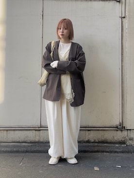 「アイテム（バッグ）」を使った、serikaさん（レディース・153cm）の冬コーディネート