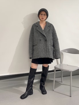 「アイテム（その他アウター）」を使った、serikaさん（レディース・153cm）の秋コーディネート