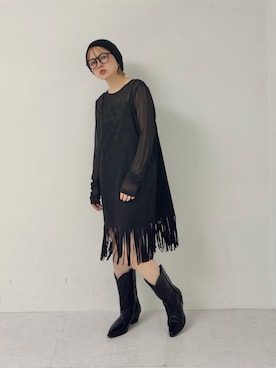 「KBF（ケイビーエフ）のアイテム（帽子）」を使った、serikaさん（レディース・153cm）の夏コーディネート