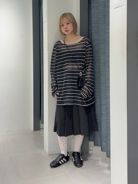 「KBF（ケイビーエフ）のアイテム（トップス）」を使った、serikaさん（レディース・153cm）の秋コーディネート