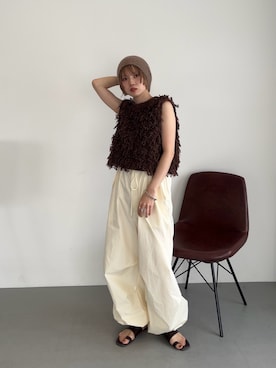 「アイテム（ニット/セーター）」を使った、serikaさん（レディース・153cm・20代）の夏コーディネート