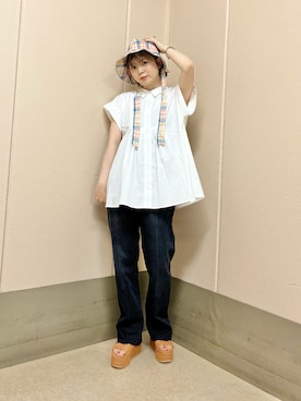 「kbf_ootd」｜「アイテム（その他）」を使った、serikaさん（レディース・153cm）の夏コーディネート