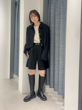 「アイテム（ジャケット/アウター）」を使った、serikaさん（レディース・153cm）の秋コーディネート