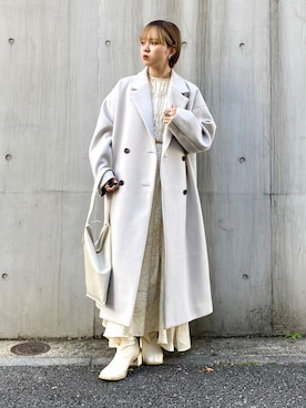 「kbf_ootd」｜「アイテム（チェスターコート）」を使った、serikaさん（レディース・153cm）の秋コーディネート