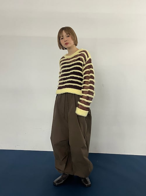 シアーボーダーニット（ニット/セーター）｜KBF（ケイビーエフ