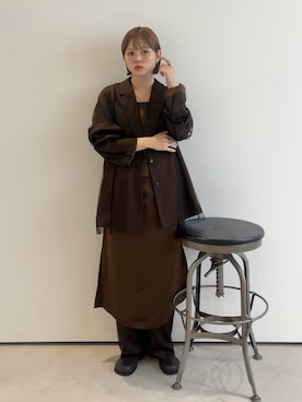「アイテム（ワンピース/ドレス）」を使った、serikaさん（レディース・153cm）の秋コーディネート