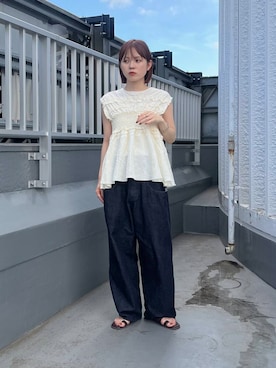 「KBF（ケイビーエフ）のアイテム」を使った、serikaさん（レディース・153cm）の夏コーディネート