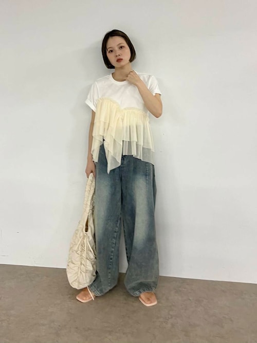 ギャザートゥメッシュシューズ