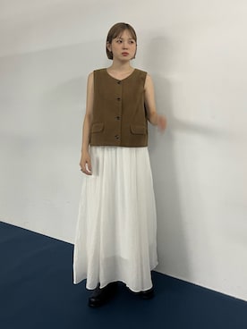 「KBF（ケイビーエフ）のアイテム」を使った、serikaさん（レディース・153cm）の夏コーディネート