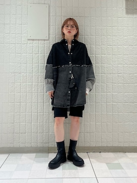 「KBF（ケイビーエフ）のアイテム」を使った、serikaさん（レディース・153cm）の冬コーディネート