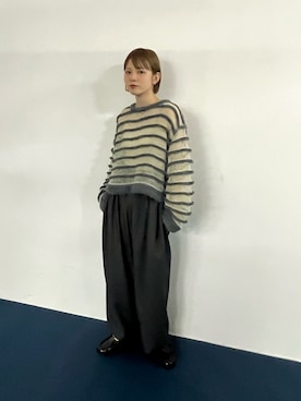 「ボーダートップス」｜serikaさん（レディース・153cm）の夏コーディネート