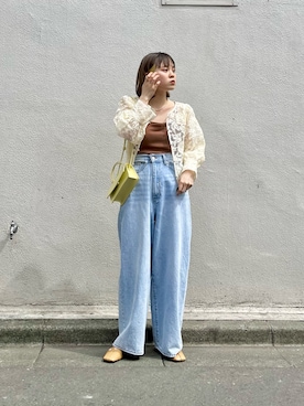 「kbf_ootd」｜「アイテム（その他）」を使った、serikaさん（レディース・153cm）の春コーディネート
