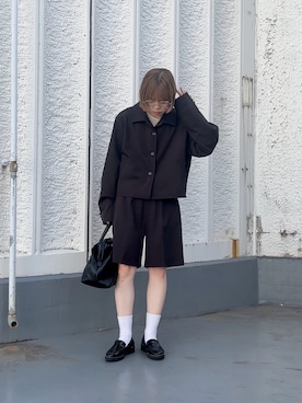 「アイテム（テーラードジャケット）」を使った、serikaさん（レディース・153cm）の夏コーディネート