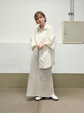 「ステッチ」｜「アイテム（その他）」を使った、serikaさん（レディース・153cm）の春コーディネート