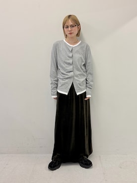 「KBF（ケイビーエフ）のアイテム（トップス）」を使った、serikaさん（レディース・153cm）の秋コーディネート