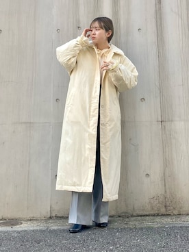「kbf_ootd」｜「アイテム（ダウンジャケット/コート）」を使った、serikaさん（レディース・153cm）の冬コーディネート