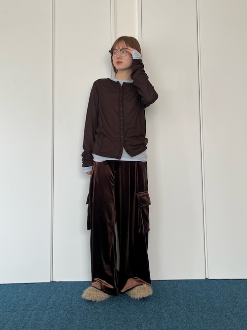 Katieカットソー レディ Vネック フライス カットソー プルオーバー KINO THE KEI 全3色