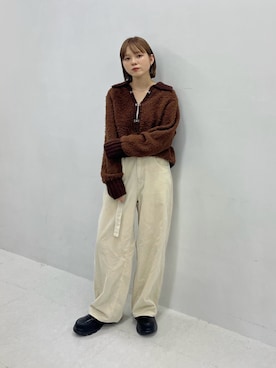 「アイテム（パンツ）」を使った、serikaさん（レディース・153cm）の秋コーディネート