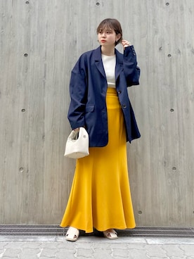 「アイテム（タンクトップ）」を使った、serikaさん（レディース・153cm）の春コーディネート