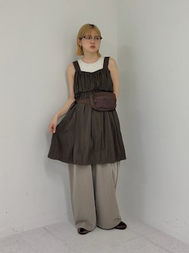 「KBF（ケイビーエフ）のアイテム（ワンピース/ドレス）」を使った、serikaさん（レディース・153cm）の春コーディネート