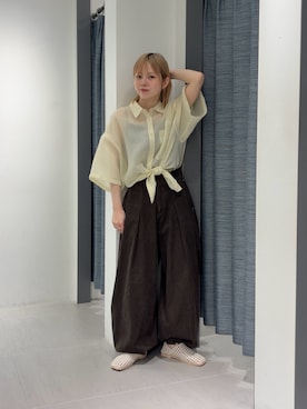 「KBF（ケイビーエフ）のアイテム（シューズ）」を使った、serikaさん（レディース・153cm）の春コーディネート