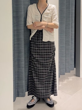 「レーストップス」｜serikaさん（レディース・153cm）の夏コーディネート