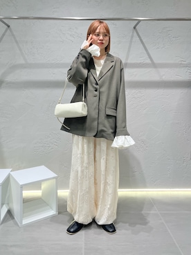 「KBF（ケイビーエフ）のアイテム（パンツ）」を使った、serikaさん（レディース・153cm）の冬コーディネート