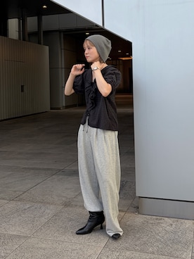 「KBF（ケイビーエフ）のアイテム（帽子）」を使った、serikaさん（レディース・153cm）の夏コーディネート