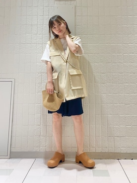 「kbf_ootd」｜「アイテム（帽子）」を使った、serikaさん（レディース・153cm）の春コーディネート