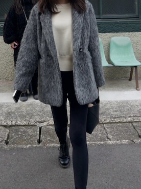 「LOEWE（ロエベ）のアイテム」を使った、clo____22さん（レディース・163cm）の冬コーディネート