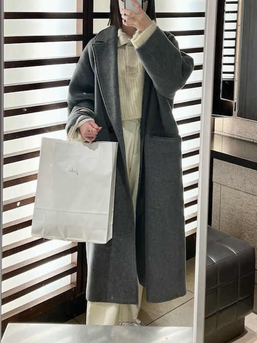 Super100 Melton Loose Coat/スーパー100メルトンルーズコート【MAISON