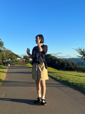 「メンズライクコーデ」｜minさん（レディース・156cm）の夏コーディネート