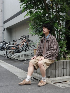 「モカシン」｜ｽｽﾞｷさん（メンズ・171cm）の春コーディネート