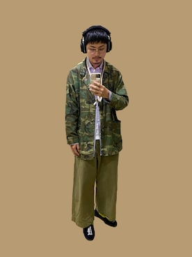 「orSlow（オアスロウ）のアイテム（ジャケット/アウター）」を使った、ｽｽﾞｷさん（メンズ・169cm）の秋コーディネート