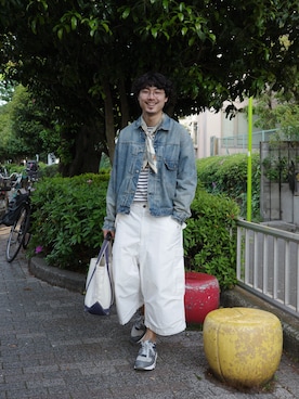 「orSlow（オアスロウ）のアイテム」を使った、ｽｽﾞｷさん（メンズ・171cm）の春コーディネート