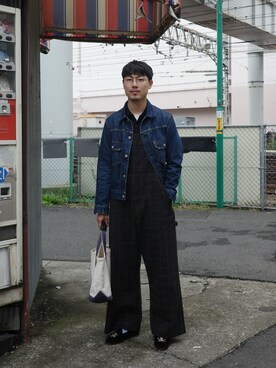 「オーバーオール」｜ｽｽﾞｷさん（メンズ・171cm）の秋コーディネート