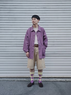 「MUJI」｜ｽｽﾞｷさん（メンズ・171cm）の夏コーディネート