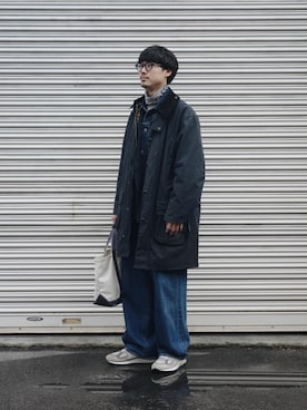 「Barbour（バブアー）のアイテム」を使った、ｽｽﾞｷさん（メンズ・171cm）の冬コーディネート