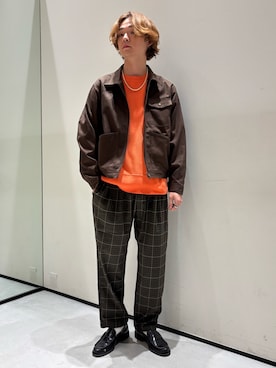 「アイテム（その他アウター）」を使った、ないきさん（メンズ・182cm）の秋コーディネート