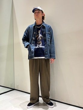 「アイテム（スウェット）」を使った、ないきさん（メンズ・182cm）の秋コーディネート
