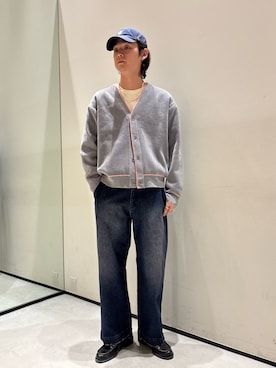 「アイテム（カーディガン/ボレロ）」を使った、ないきさん（メンズ・182cm・20代）の冬コーディネート