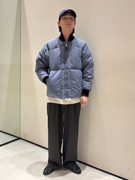 「アイテム（ダウンジャケット/コート）」を使った、ないきさん（メンズ・182cm）の秋コーディネート
