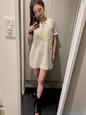 「韓国好きな人と繋がりたい」｜「アイテム（ワンピース/ドレス）」を使った、c981206さん（レディース・158cm）の秋コーディネート