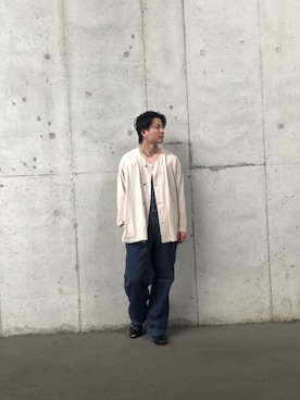 「schott（ショット）のアイテム（オールインワン・サロペット）」を使った、tomoyaさん（メンズ・166cm）の夏コーディネート