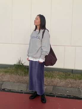 「アイテム（ドレスシューズ）」を使った、eniさん（レディース・170cm）の秋コーディネート