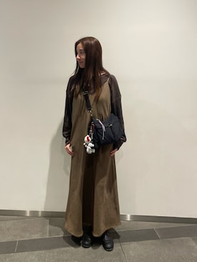 「CAMPER（カンペール）のアイテム」を使った、eniさん（レディース・170cm）の秋コーディネート