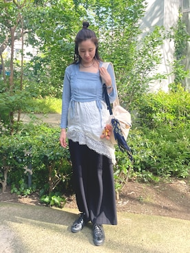 「PLST（プラステ）のアイテム」を使った、eniさん（レディース・170cm）の春コーディネート