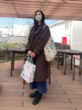 「CAMPER（カンペール）のアイテム」を使った、eniさん（レディース・170cm）の春コーディネート